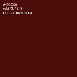 #490C09 - Bulgarian Rose Color Image